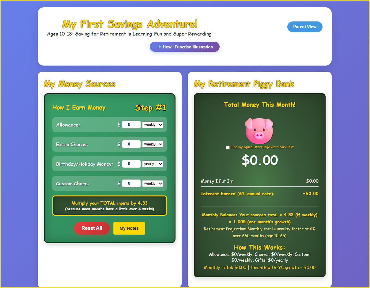 Kids Savings Tracker